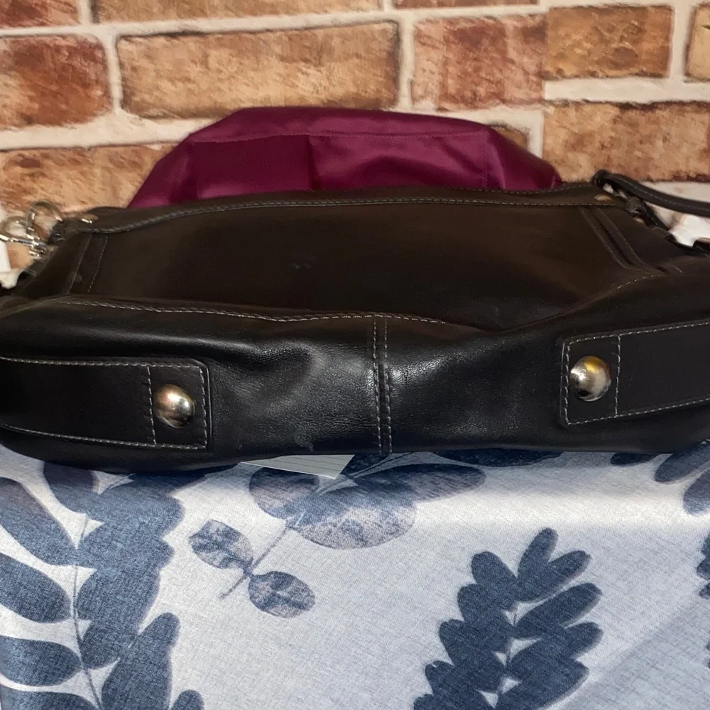 Coach Carly Hobo  Leather Shoulder Bag Euc 12669 - Picture 10 of 11